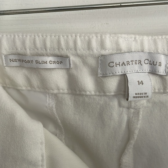 Charter Club Newport Slim Crop size 14. Stretch. Pockets. No visible stains. - Picture 2 of 5
